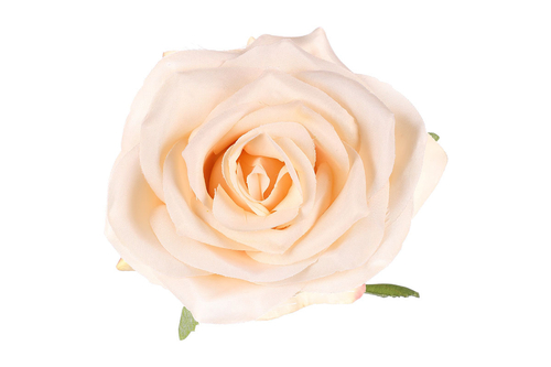 Růže vazbová - umělý květ, krémovo-růžový, cena za balení (12 ks)