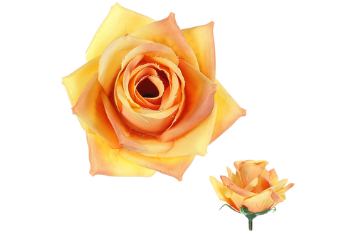 Růže - umělý květ, žlutý, cena za balení (12 ks)