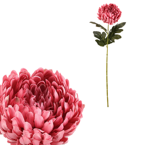 Chryzantéma - umělá řezaná květina, růžová