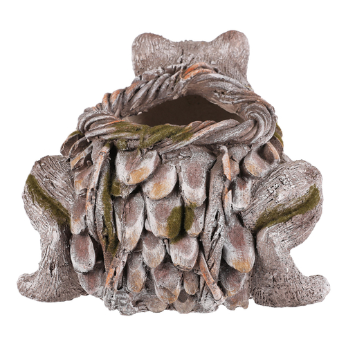 Žába - obal na květiny, magnesium, barva šedá