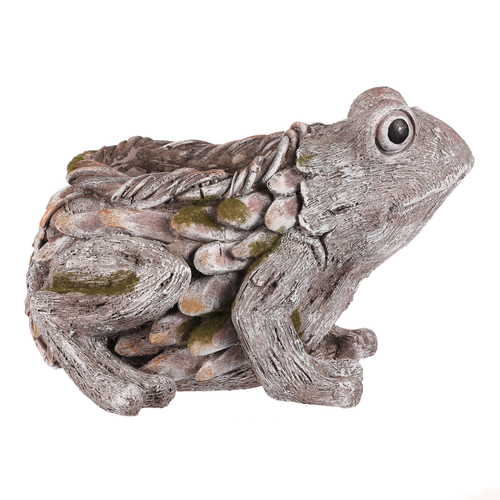 Žába - obal na květiny, magnesium, barva šedá