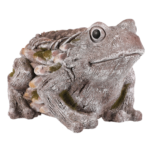 Žába - obal na květiny, magnesium, barva šedá
