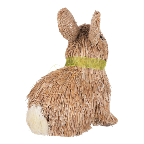 Zajíc - slaměná dekorace, barva béžová