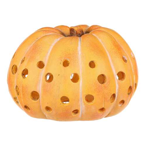 Dýně kulatá s otvory - magnesium, velká, žlutá