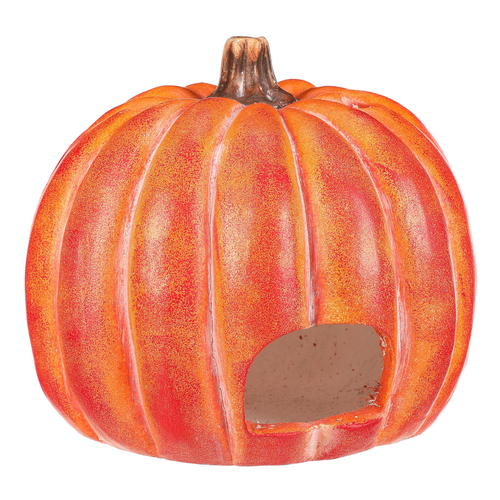 Dýně kulatá s obličejem - magnesium, svícen, oranžová