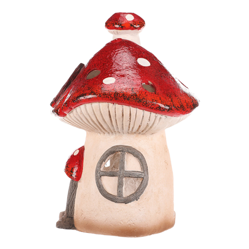 Domeček z magnesia - muchomůrka, na vložení svíčky