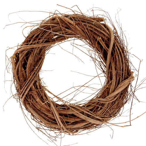 Věnec proutěný - pr. 35 cm, hnědá barva