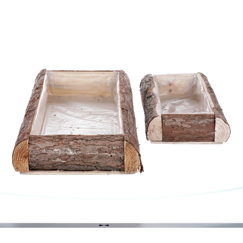 Tác kůrový - obdélníkový, přírodní barva, cena za sadu 2 ks