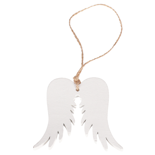 Křídla andělská - dřevěná, bílá, cena za balení (8 ks)