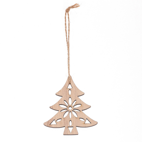 Stromečky na pověšení - dřevo, přírodní, cena za balení (8 ks)