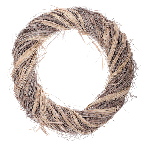 Věnec proutěný - pr. 70 cm, přírodní šedá