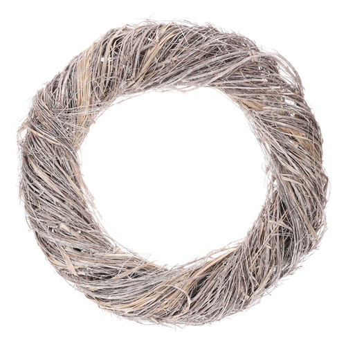 Věnec proutěný - pr. 70 cm, přírodní šedá