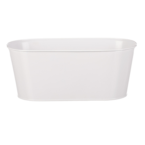 Kovový truhlík, květinový design.