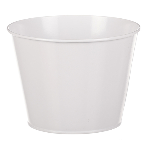 Obal na květiny - kulatý, květinový design, vel. L, bílý