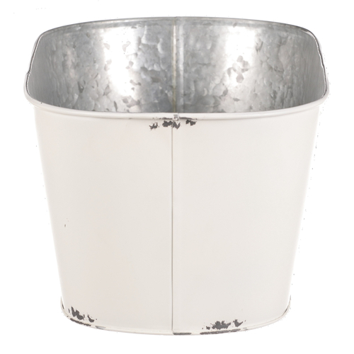 Kovový truhlík, design s růžemi.