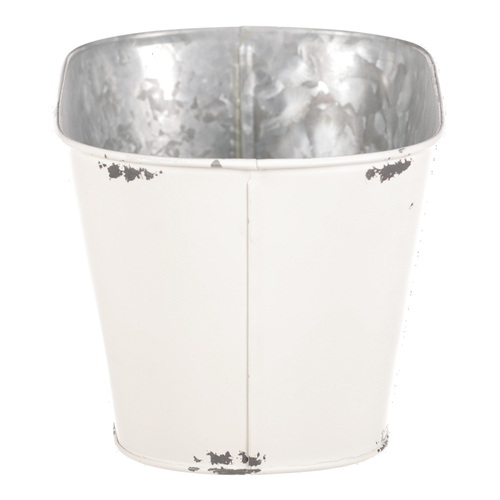 Kovový truhlík, design s růžemi.