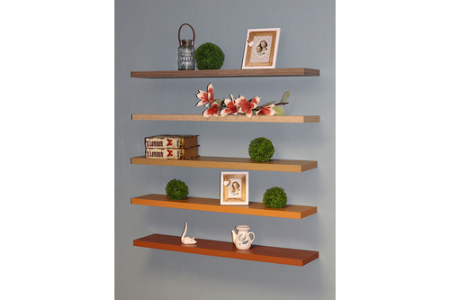 Polička, mdf, hnědá, P-002 DUB