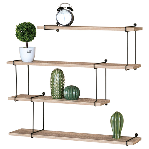 Polička, kov, hnědá, P-065 OAK