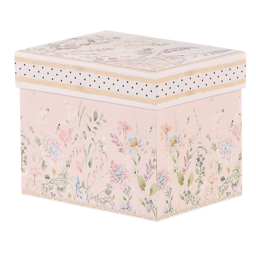 Hrneček v dárkové krabičce - porcelán, květinový motiv