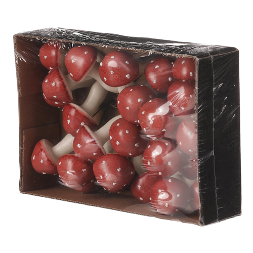 Houby na drátku, barva lososová, cena za balení (24 ks)