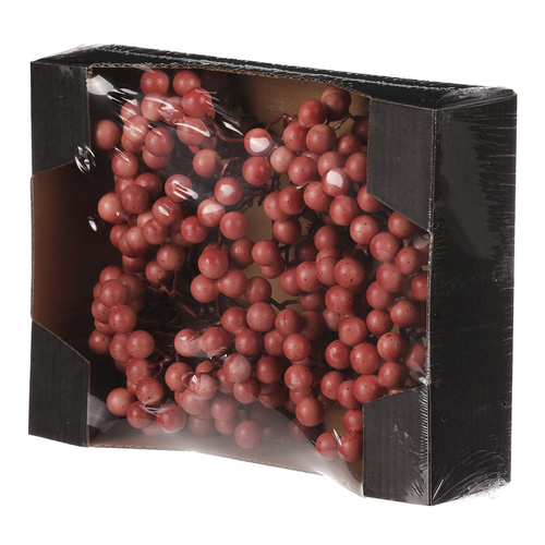 Bobule na drátku - barva lososová, cena za krabičku (24 ks)