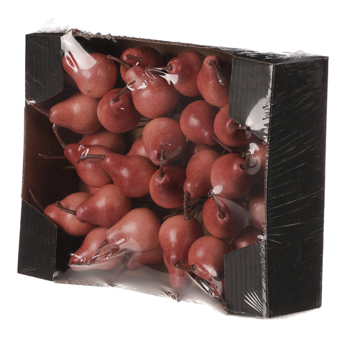 Hrušky na drátku - umělé, růžové, cena za balení (36 ks)