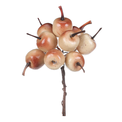 Jablíčka na drátku - béžová, cena za balení (72 ks)