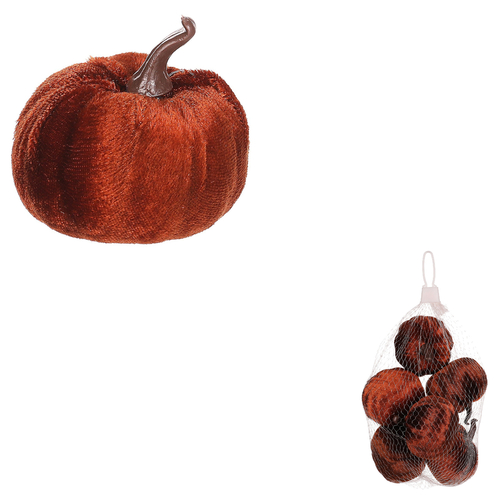 Dýně plastová s látkou, barva hnědá, cena za balení (6 ks)