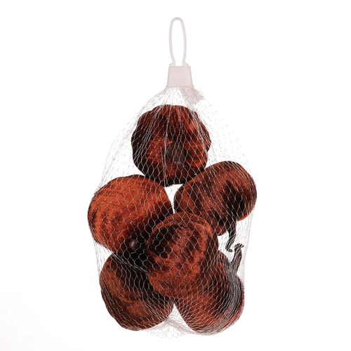 Dýně plastová s látkou, barva hnědá, cena za balení (6 ks)