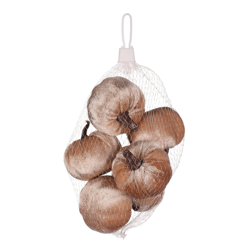 Dýně plastová s látkou, barva cappuccino, cena za balení (6 ks)