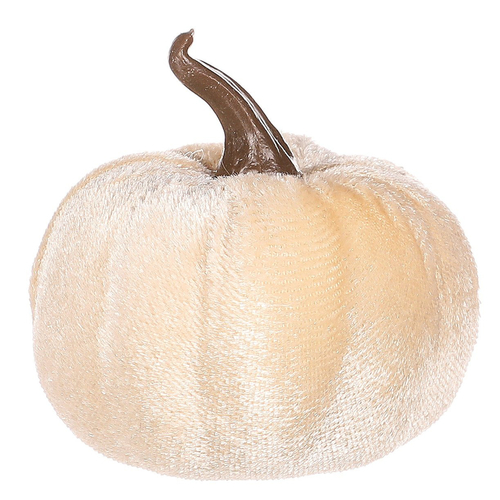 Dýně plastová s látkou, barva krémová, cena za balení (6 ks)