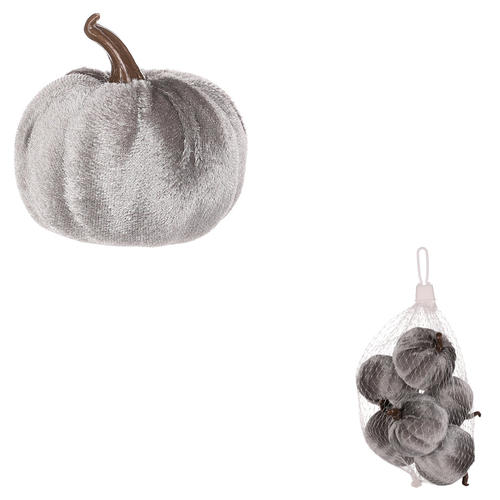 Dýně plastová s látkou, světle šedá, cena za balení (6 ks)