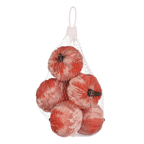 Dýně plastová s látkou, barva lososová, cena za balení (6 ks)