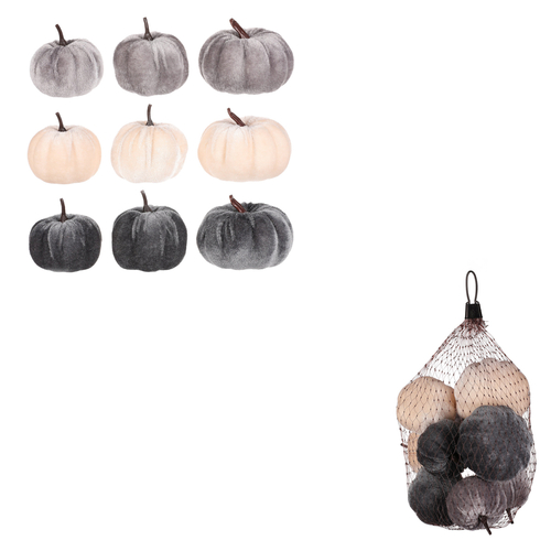 Dýně plastová s látkou, mix 3 barev, cena za balení (9 ks)