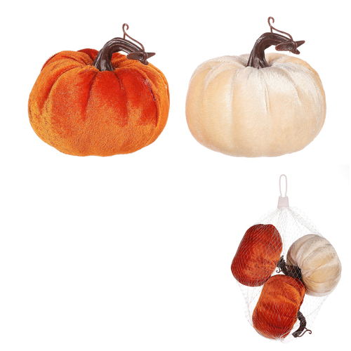 Dýně plastová s látkou, mix 2 barev, cena za balení (3 ks)