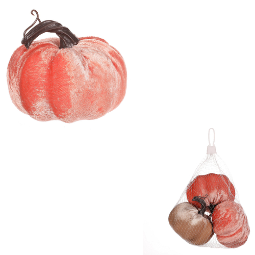 Dýně plastová s látkou, mix 2 barev, cena za balení (3 ks)