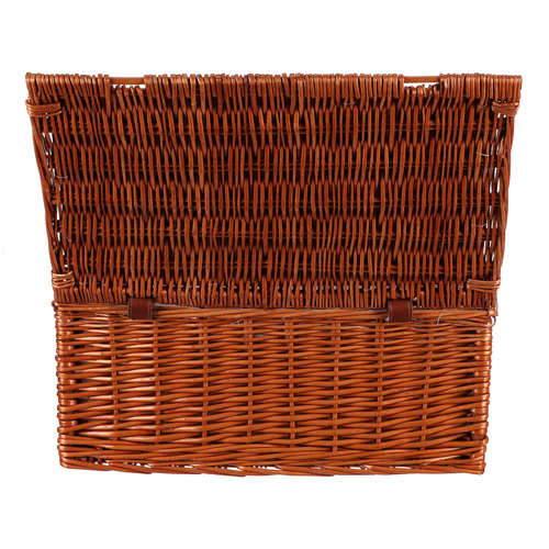 Koš piknikový - s vybavením pro 4 osoby, proutěný, barva hnědá