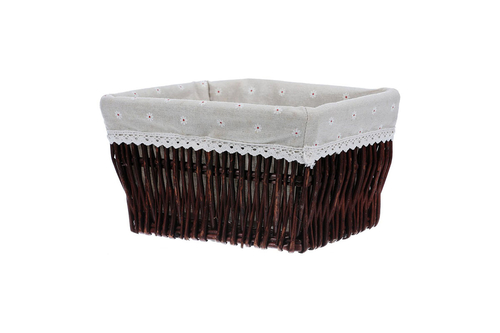 Koš regálový, barva hnědá.