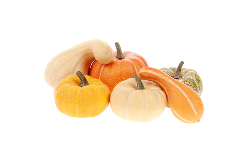 Dýně plastové, mix tvarů v síťce. Cena za síťku.