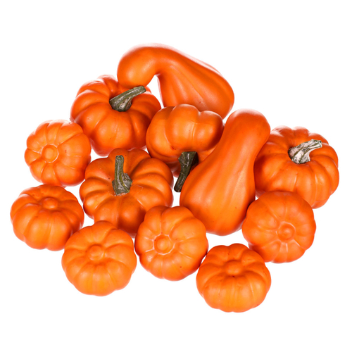 Dýně plastová - mix tvarů, barva oranžová, cena za balení (12 ks)