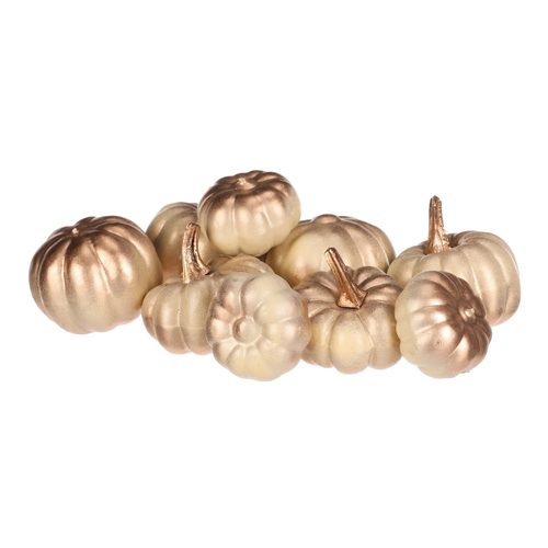 Dýně plastová - barva béžovo-zlatá, cena za balení (9 ks)