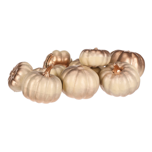 Dýně plastová - barva béžovo-zlatá, cena za balení (9 ks)