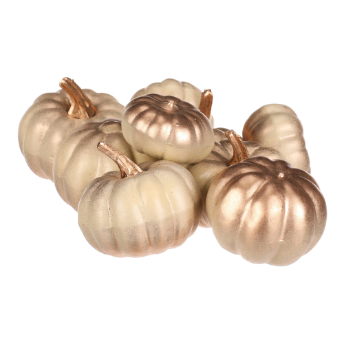 Dýně plastová - barva béžovo-zlatá, cena za balení (9 ks)