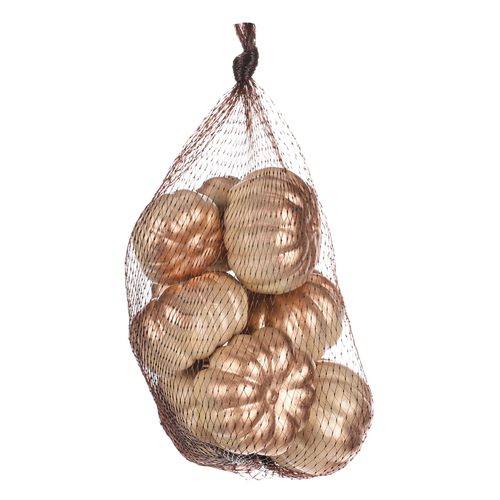 Dýně plastová - barva béžovo-zlatá, cena za balení (9 ks)