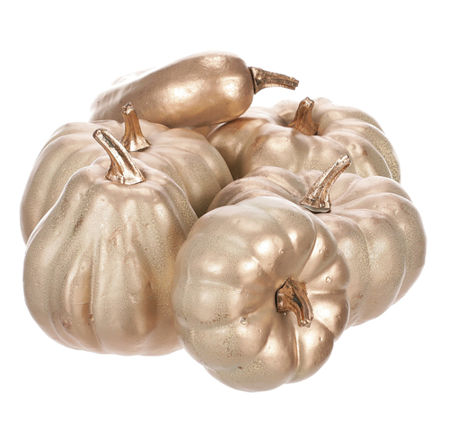 Dýně plastová - barva béžovo-zlatá, cena za balení (9 ks)