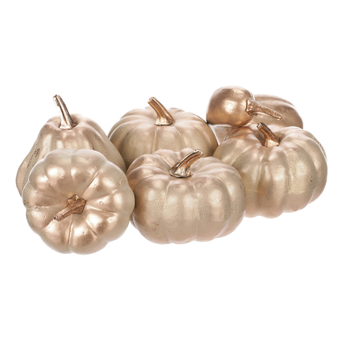 Dýně plastová - barva béžovo-zlatá, cena za balení (9 ks)