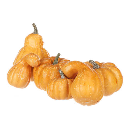 Dýně plastová - žlutá, různé tvary, cena za balení (6 ks)