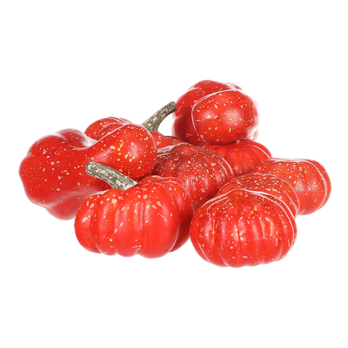 Dýně plastová - červená, různé tvary, cena za balení (9 ks)