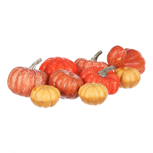 Dýně plastová - mix tvarů a 3 barev, cena za balení (9 ks)