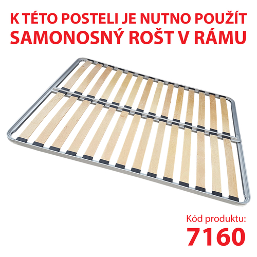 Multifunkční postel 140x200 MICHIGAN perleťově bílá